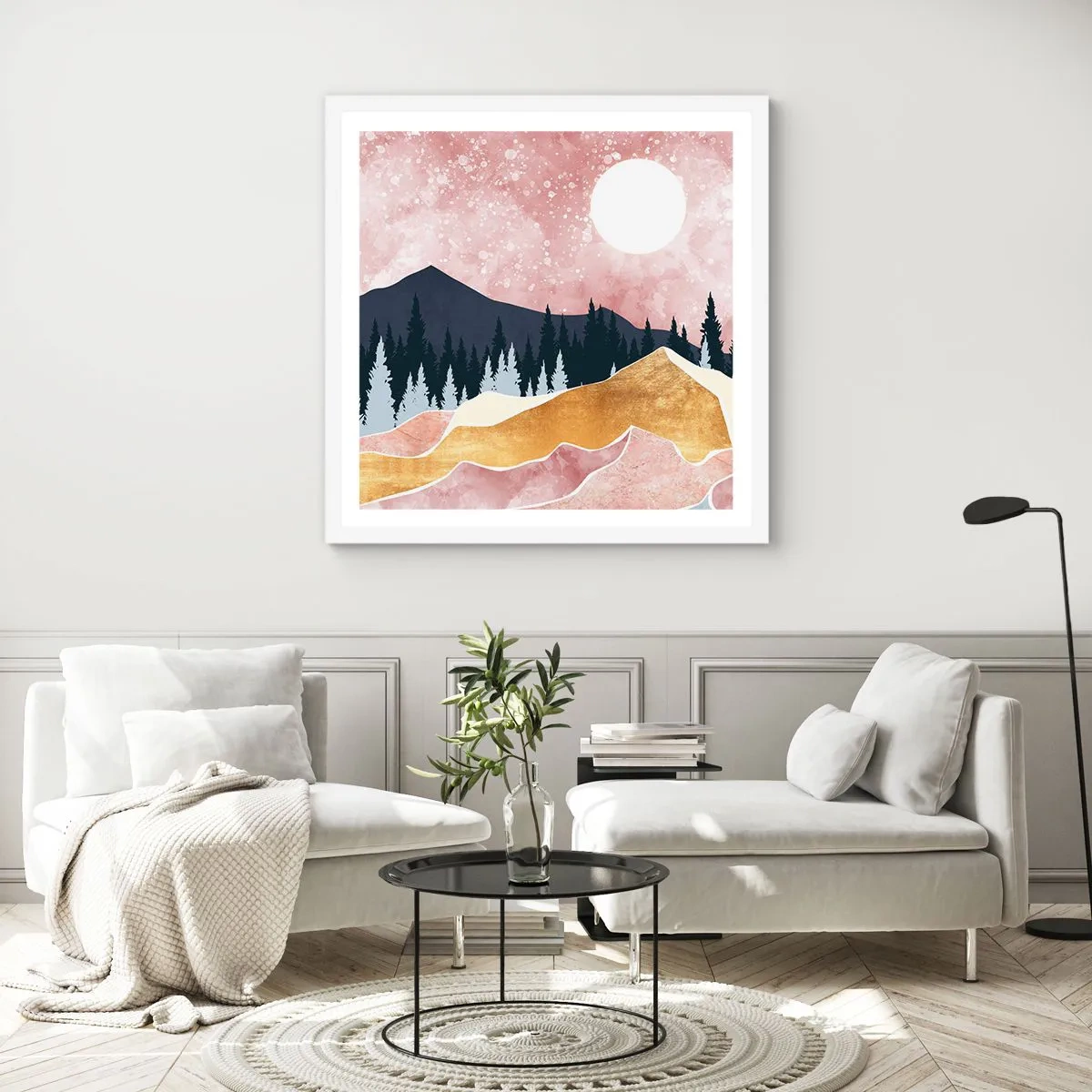 Poster in white frmae - Night Guard - 30x30 cm