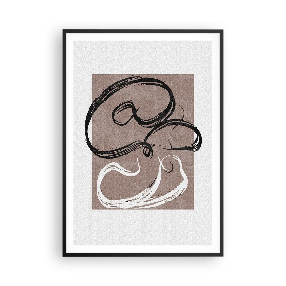 Poster in black frame - Composition -In Search of Completeness - 70x100 cm