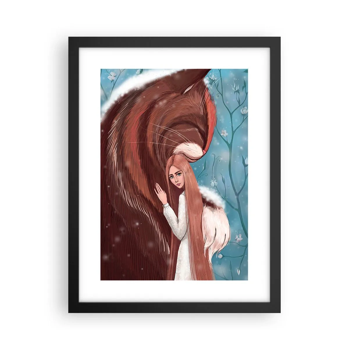 Poster in black frame - Welcome to a Fairytale - 30x40 cm