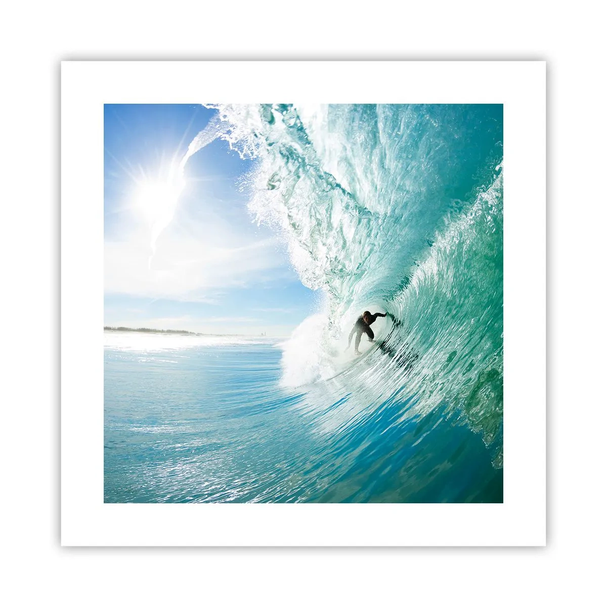 Poster - Riding the Wave - 40x40 cm