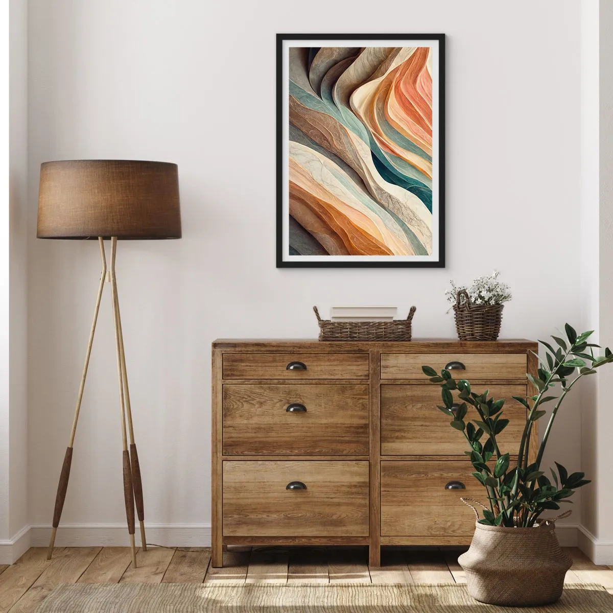 Poster in black frame - Moment Before Change - 70x100 cm