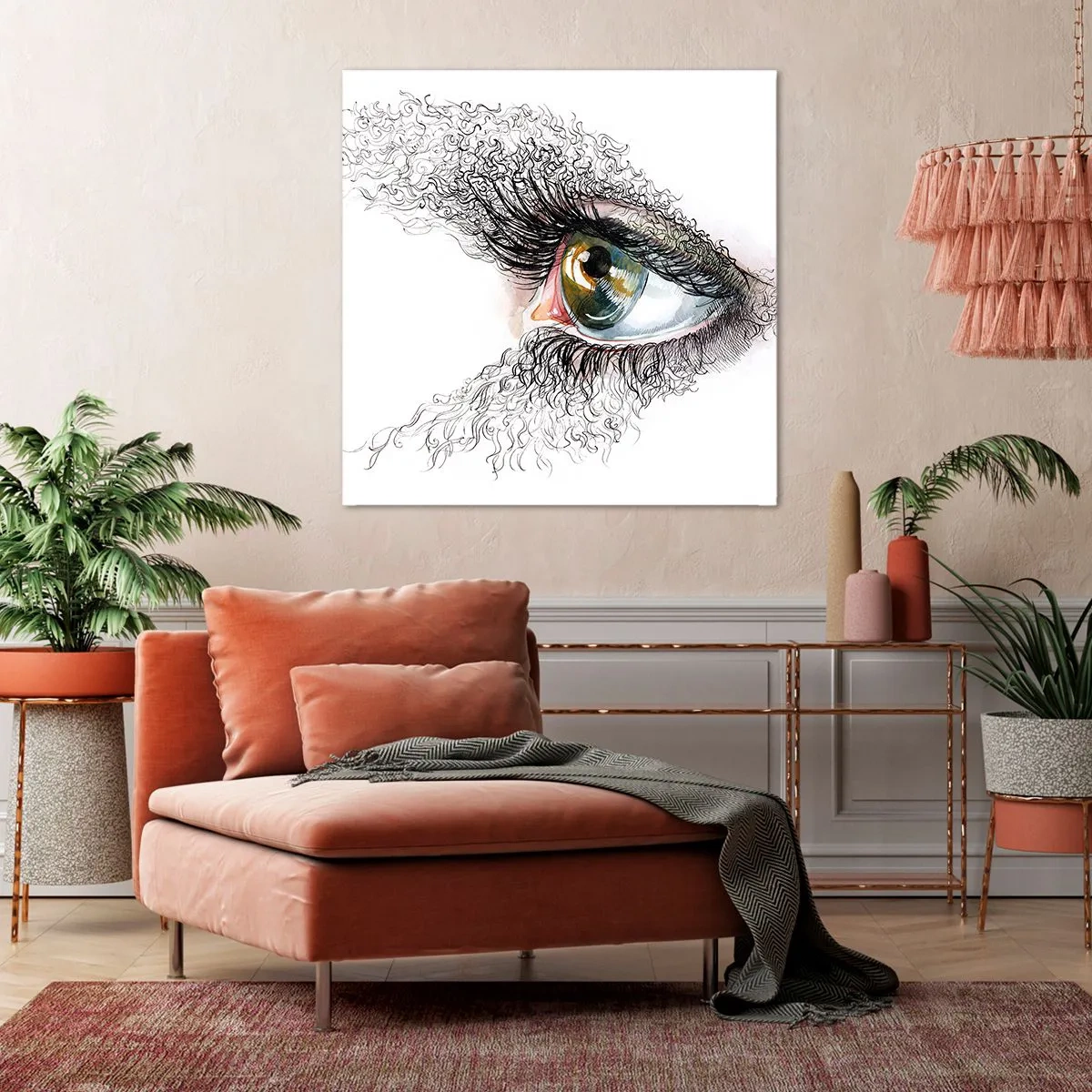 Canvas picture - Look straight into the Soul - 40x40 cm