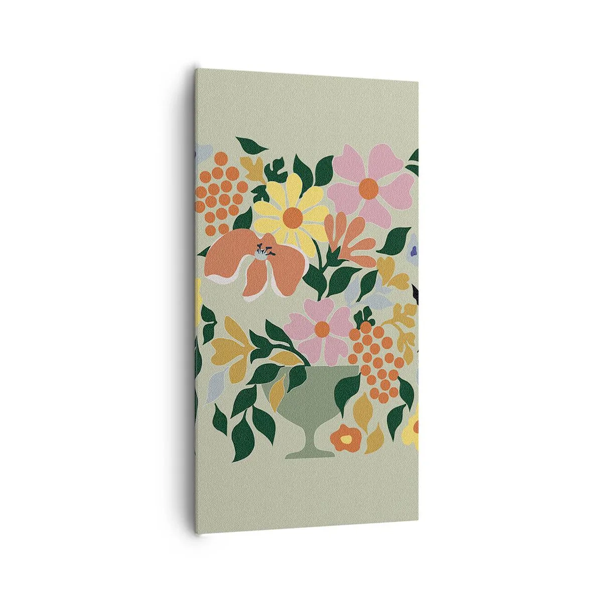 Canvas picture - Bouquet Brimming with Life - 65x120 cm