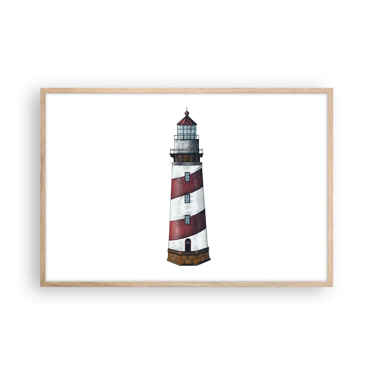 Poster in light oak frame - Always on Guard - 91x61 cm