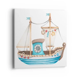 Canvas picture - Ahoy, Adventure! - 40x40 cm