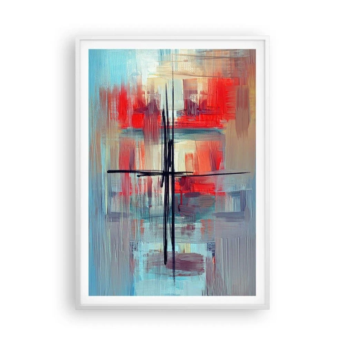 Poster in white frmae - Landscape in a foreign Dimension - 70x100 cm