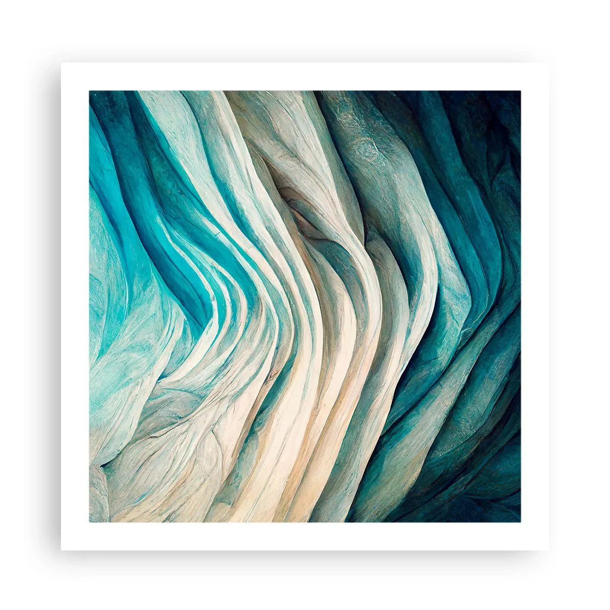 Poster - Blue Insatiability - 60x60 cm