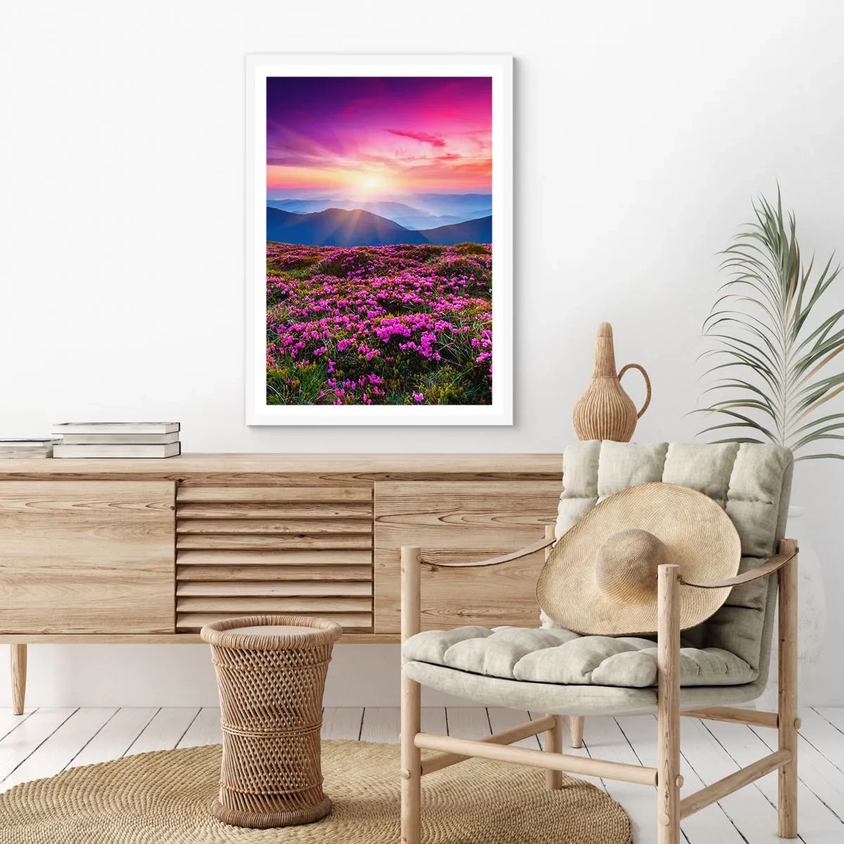 Poster in white frmae - Smells Strongly of Herbs - 70x100 cm