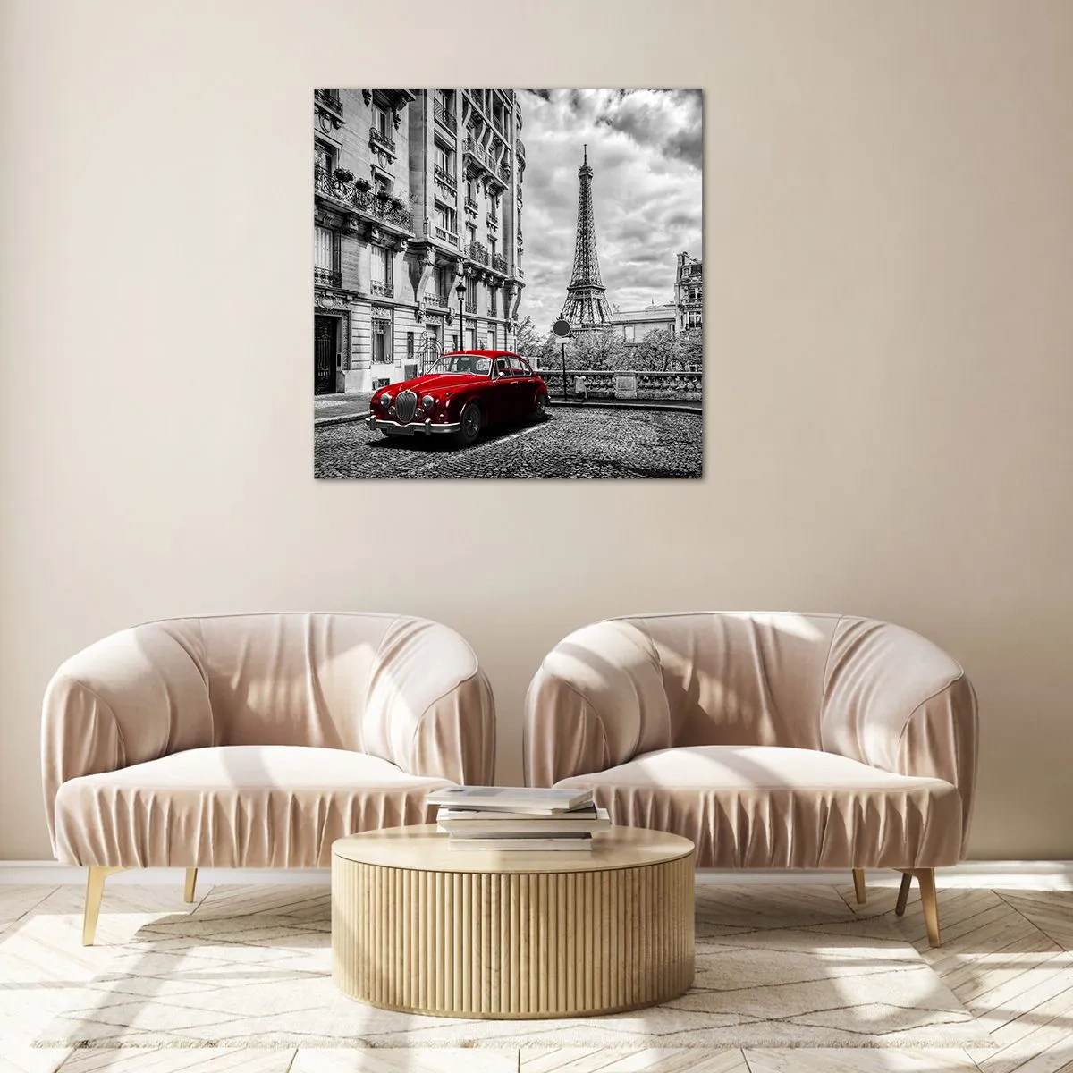 Glass picture - Predator in the City - 40x40 cm