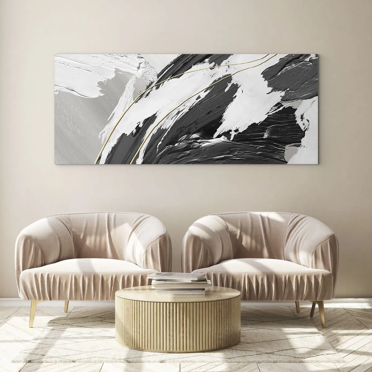 Glass picture - Abstract with Flair - 100x40 cm