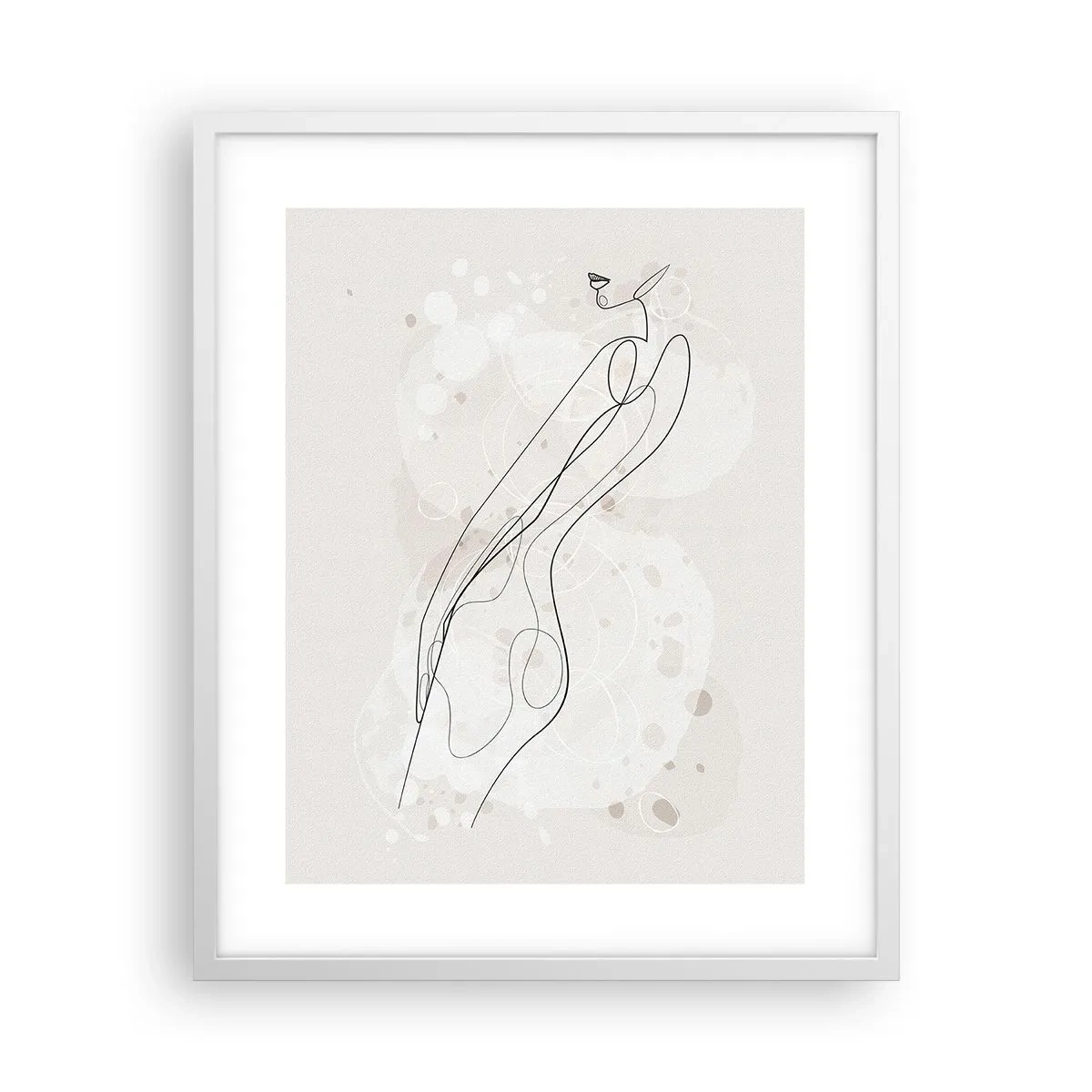 Poster in white frmae - One Look Will Not Be Enough - 40x50 cm