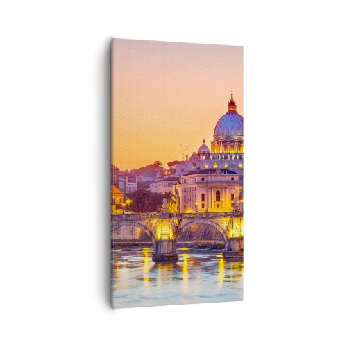 Canvas picture - Twilight over Eternal City - 55x100 cm