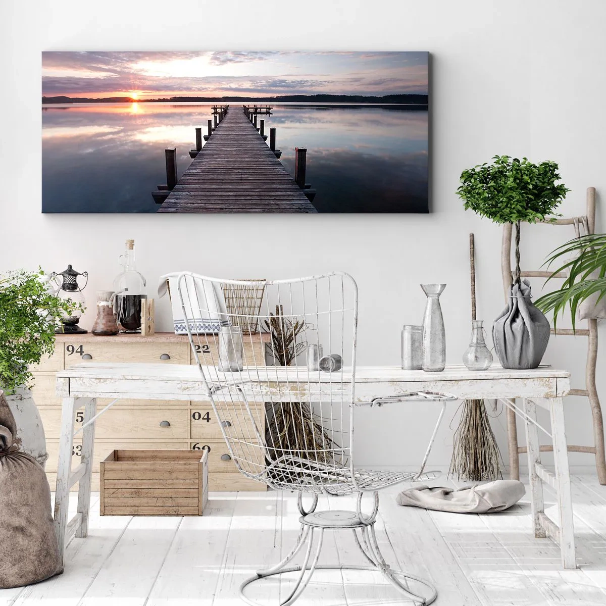 Canvas picture - Quiet Border of Night and Day - 160x50 cm