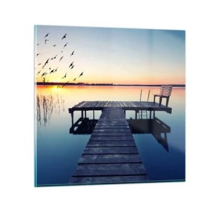 Glass picture - It Was a Good Day - 50x50 cm