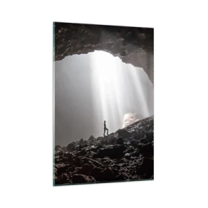 Glass picture - Luminous Grotto - 80x120 cm