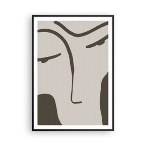 Poster in black frame - Like from Modigliani's Painting - 70x100 cm