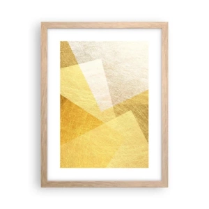 Poster in light oak frame - Weather of Geometry - 30x40 cm