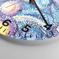 Clock face with numbers