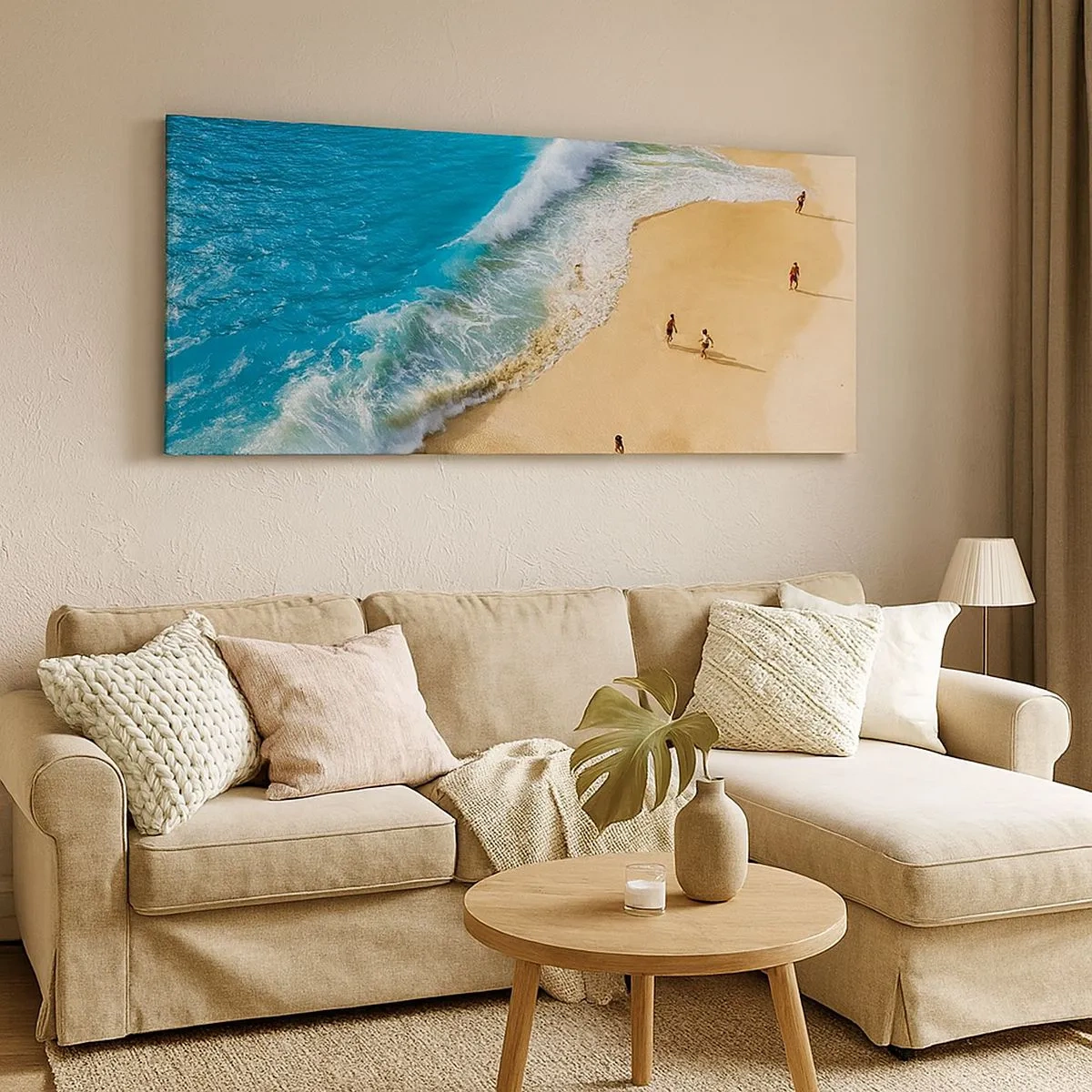 Canvas picture - And Next the Sun, Beach… - 100x40 cm