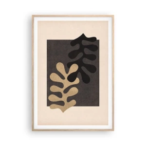 Poster in light oak frame - Absence and Completion - 70x100 cm