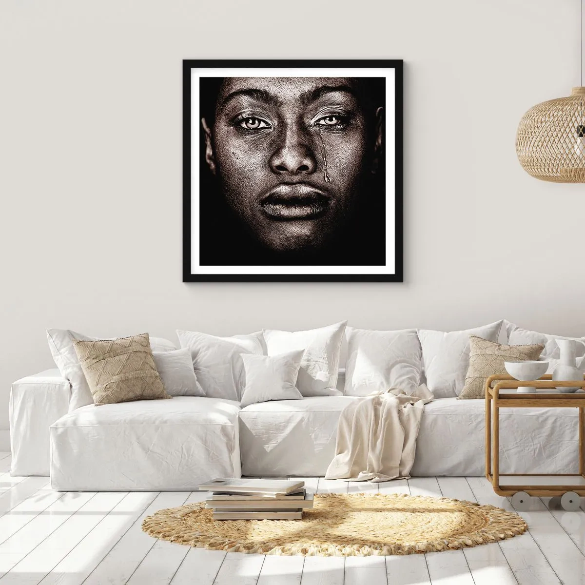 Poster in black frame - One Tear - 60x60 cm