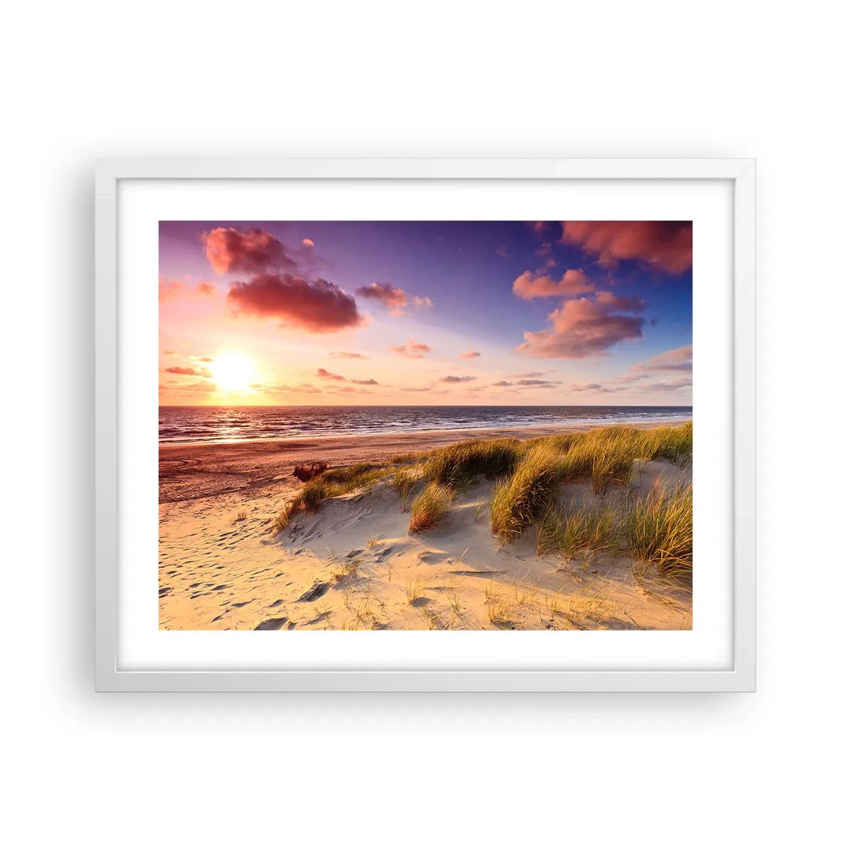 Poster in white frmae - Air Smells of Summer - 50x40 cm