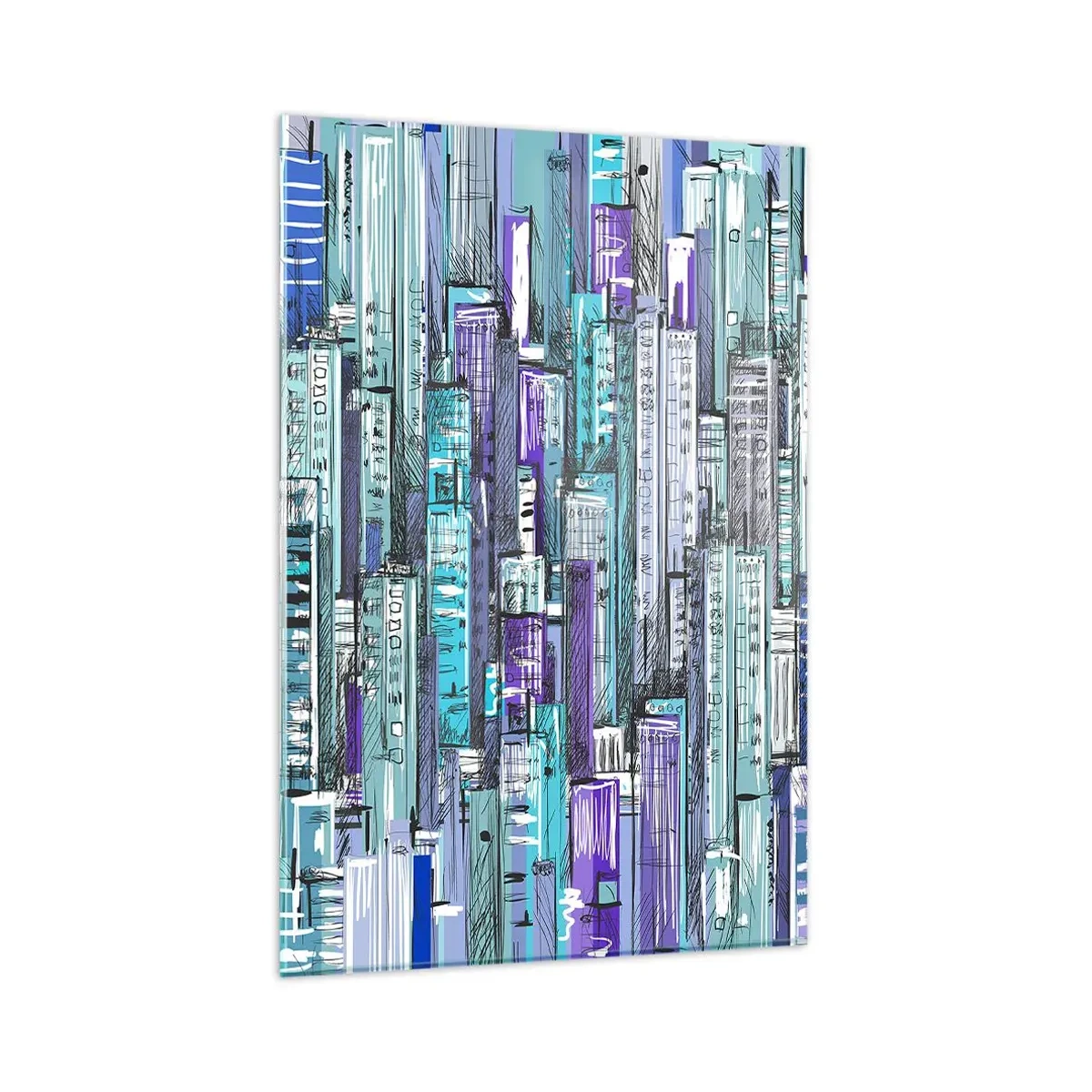 Glass picture - Blue as the Sky - 80x120 cm