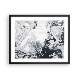 Poster in black frame - Earth's Interior - 50x40 cm