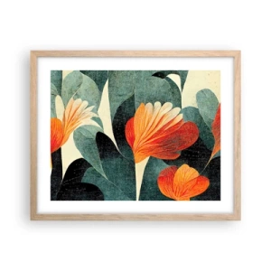 Poster in light oak frame - Heat of the Tropics, Coolness of the Ground - 50x40 cm
