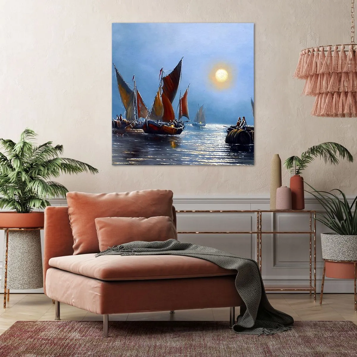 Canvas picture - Night Hunt - 30x30 cm