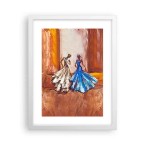 Poster in white frmae - Charming Duo - 30x40 cm