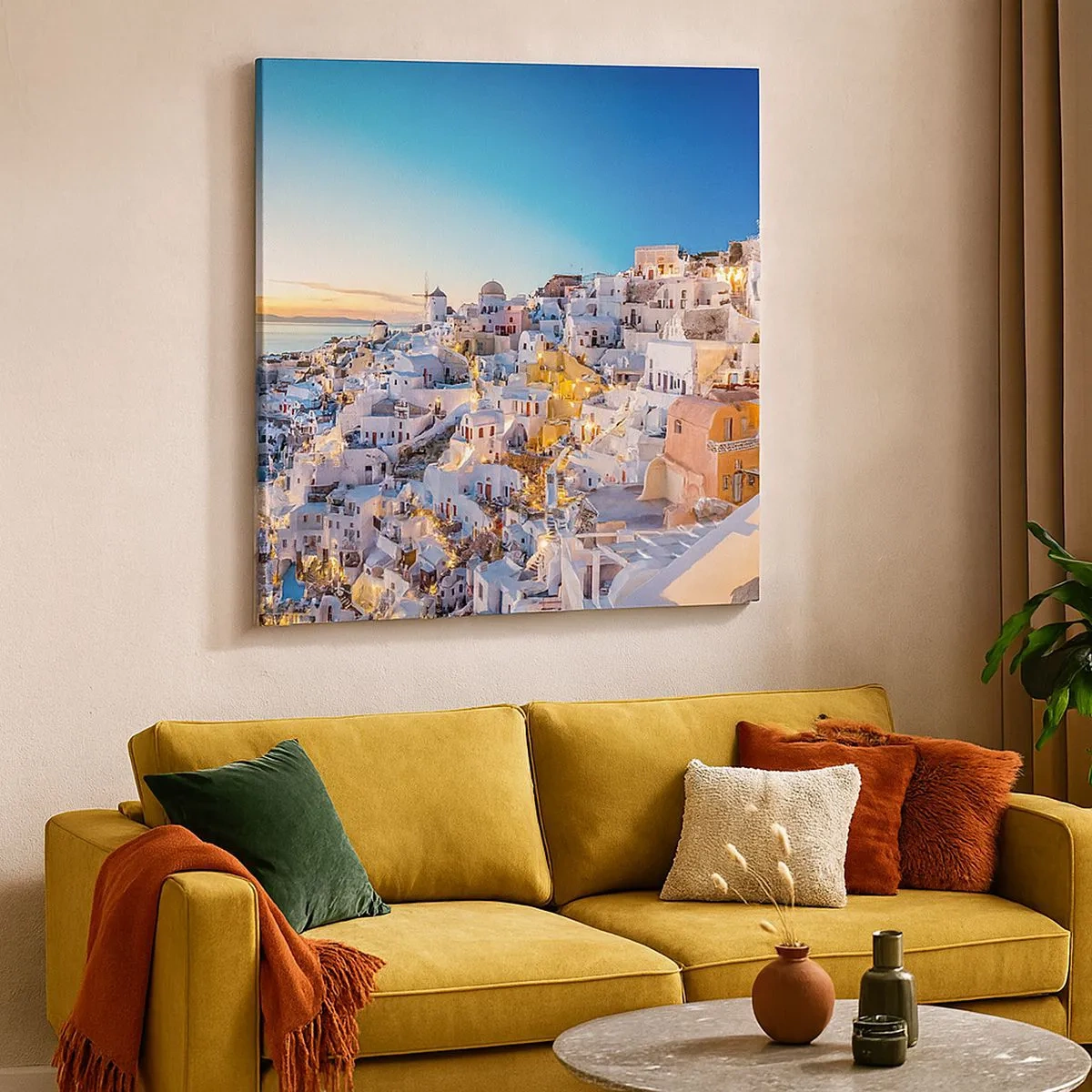 Canvas picture - Essence of Greekness - 30x30 cm