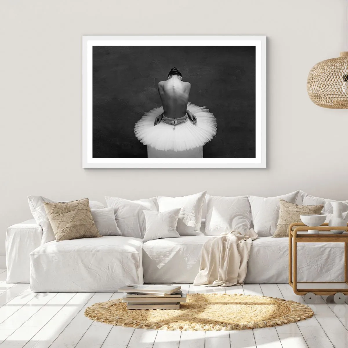 Poster in white frmae - It Is Blossoming - 50x40 cm