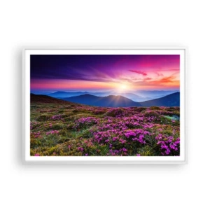 Poster in white frmae - Smells Strongly of Herbs - 100x70 cm