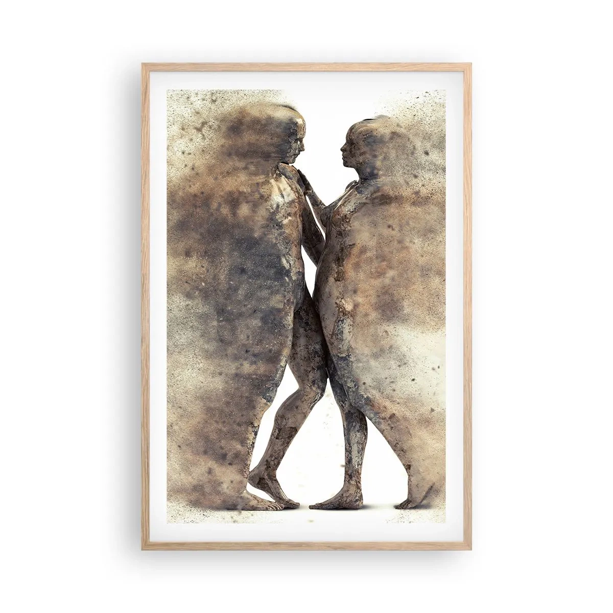 Poster in light oak frame - From Dust They Rose to Love - 61x91 cm