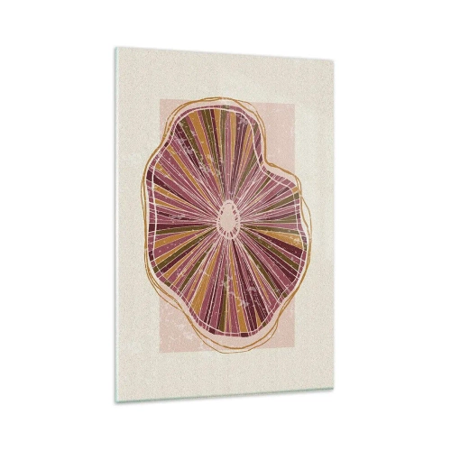 Glass picture - Radial Abstract - 80x120 cm