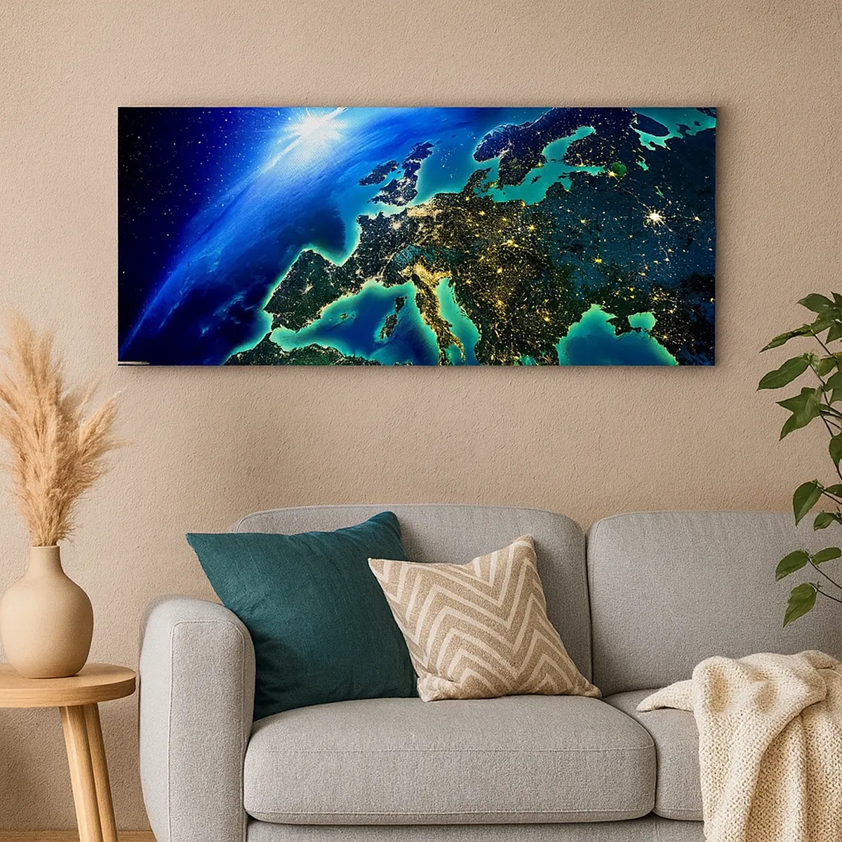 Canvas picture - Sparkling Europe - 30x30 cm