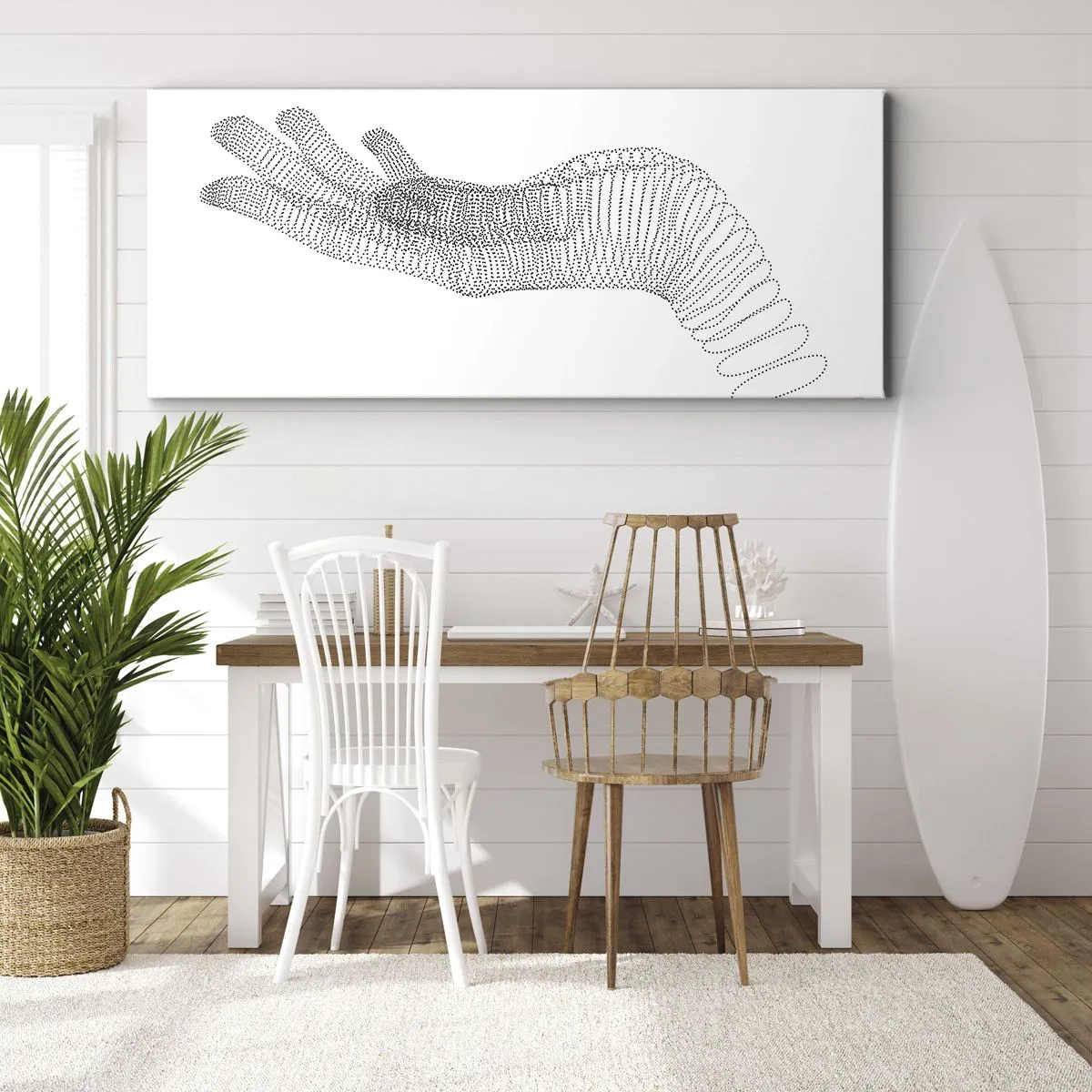Canvas picture - Springy Palm - 140x50 cm