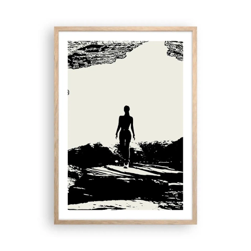 Poster in light oak frame - New Look - 50x70 cm