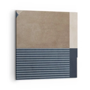 Canvas picture - Composition of Simplicity and Curvature - 60x60 cm