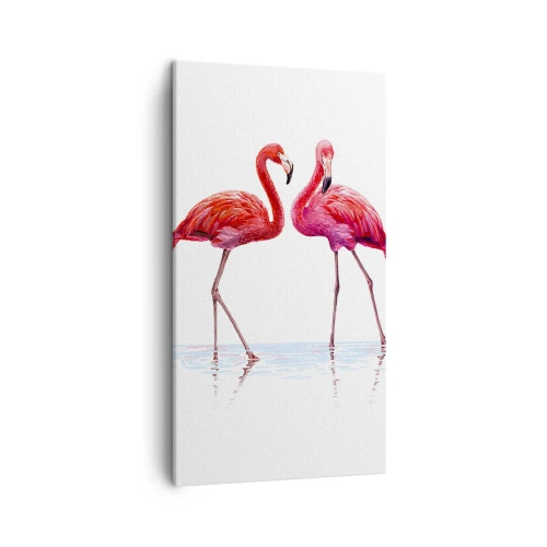 Canvas picture - Pink Rendezvous - 45x80 cm