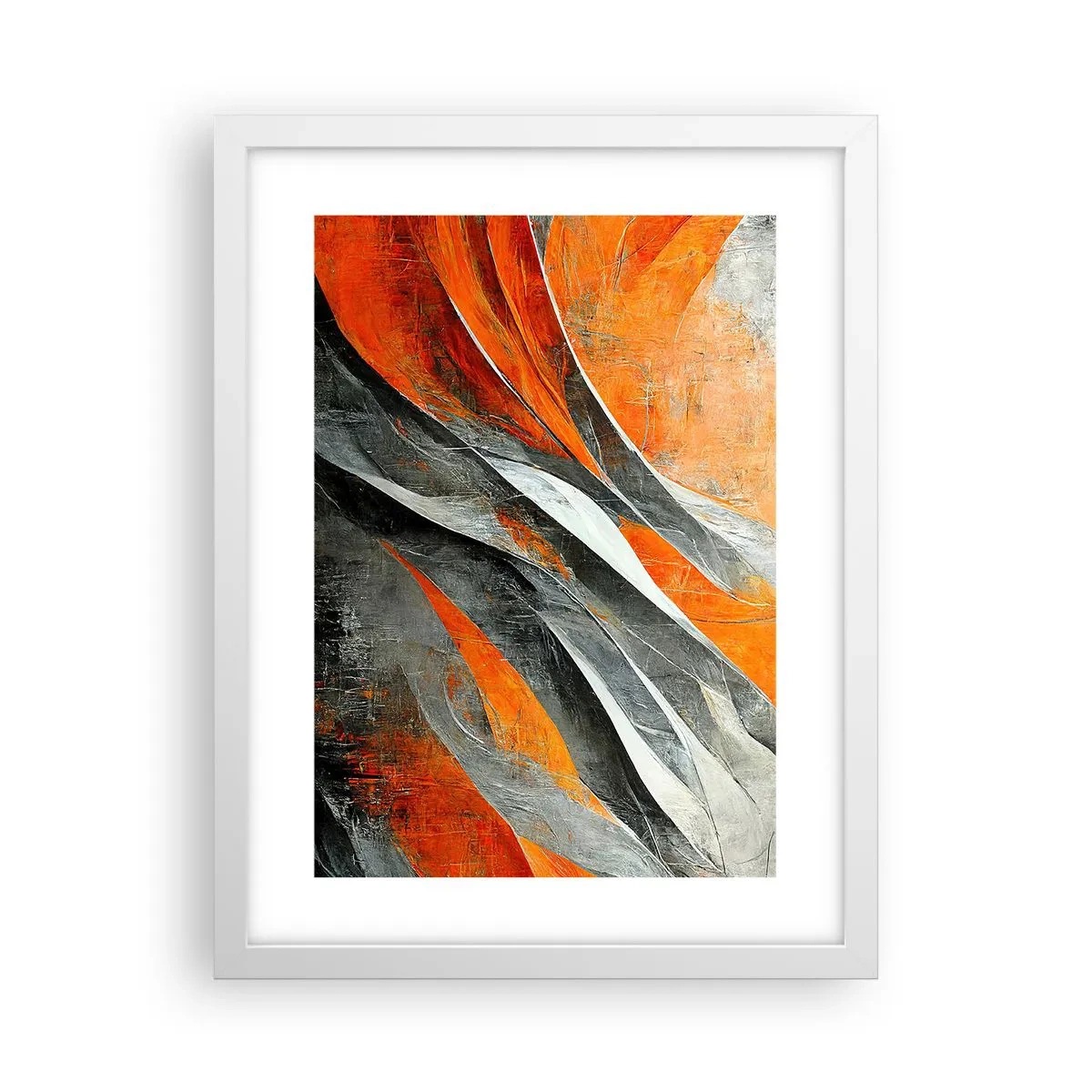 Poster in white frmae - Heat and Coolness - 30x40 cm