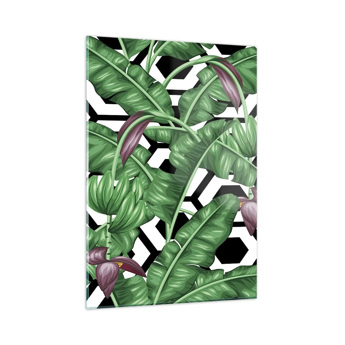 Glass picture - Symmetrical Composition of Nature - 50x70 cm