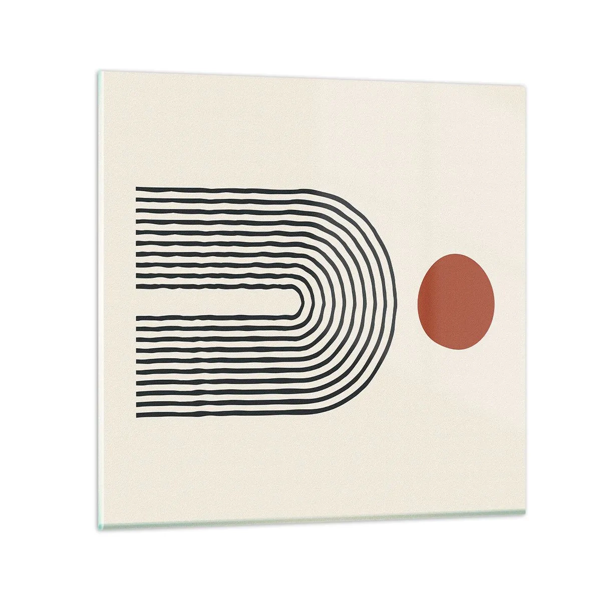 Glass picture - Magnetism of Shapes and Colours - 50x50 cm