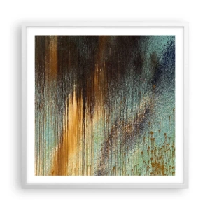Poster in white frmae - Non-accidental Colourful Composition - 60x60 cm