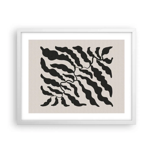 Poster in white frmae - Nature of a Square - 50x40 cm