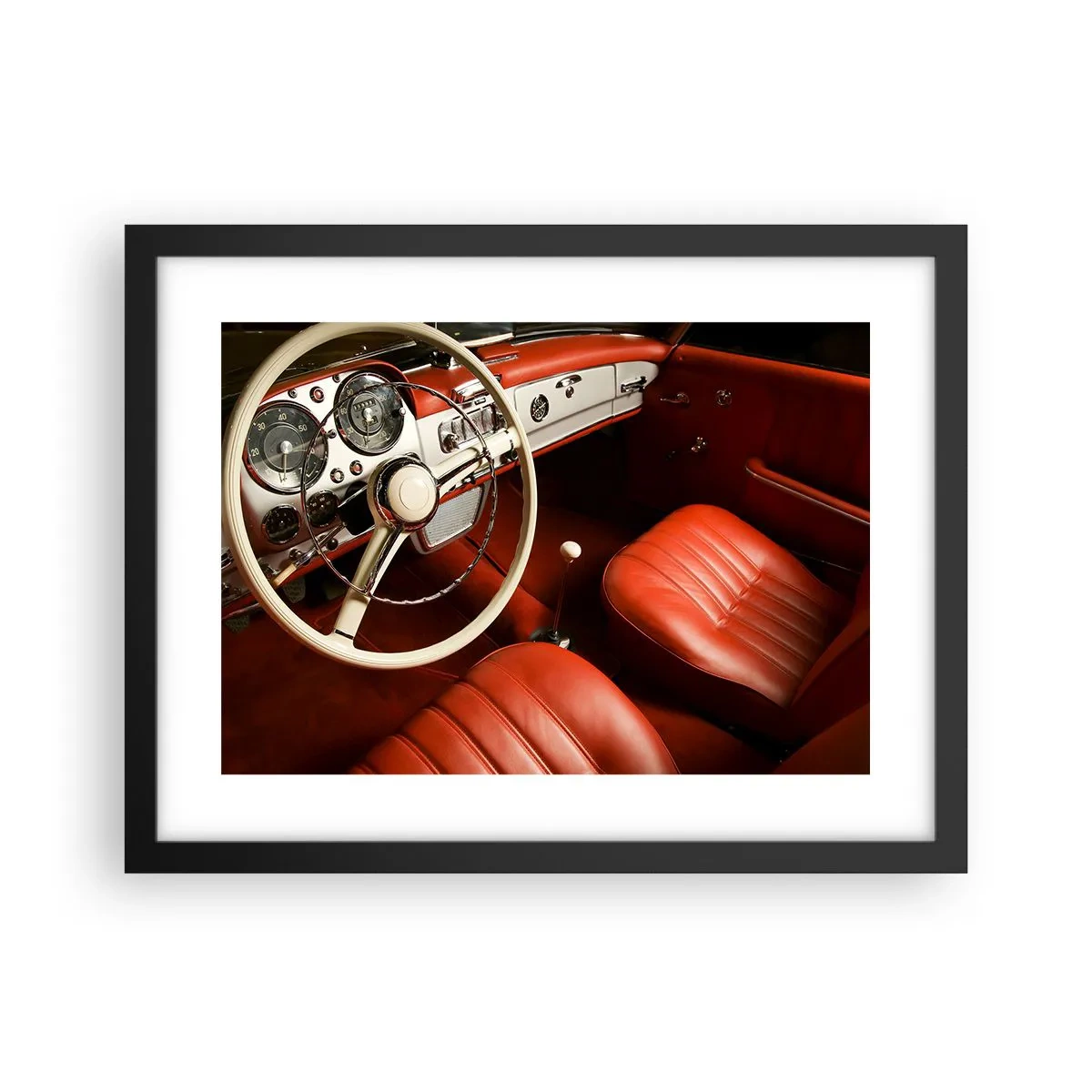 Poster in black frame - Luxury Vintage Style - 40x30 cm