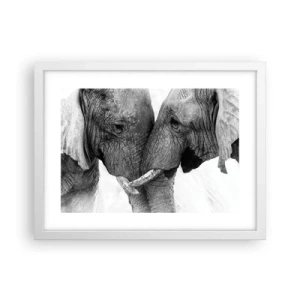 Poster in white frmae - Hearty Confession - 40x30 cm