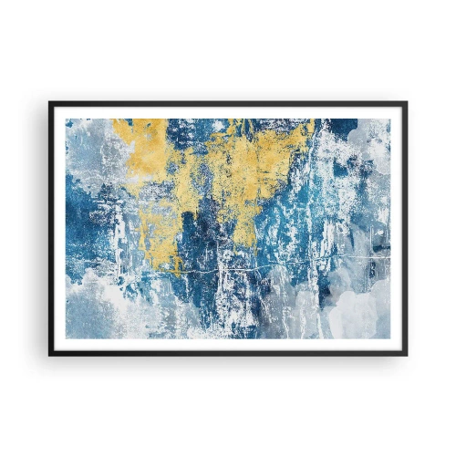 Poster in black frame - Abstract Full of Optimism - 100x70 cm