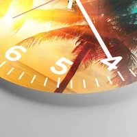 Clock face with numbers